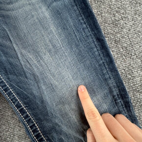 Miss Me Jeans Embellished Urban Blue Denim Women 29 Studded Bootcut ACTL 31X29 - Picture 10 of 16